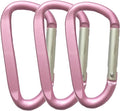 LESHIRY Large Carabiners Keychain 3" Aluminum D Shape Premium Durable D-Ring Carabiner Clip Hook Camping Accessories Snap Link Key Chain Durable Improved Design