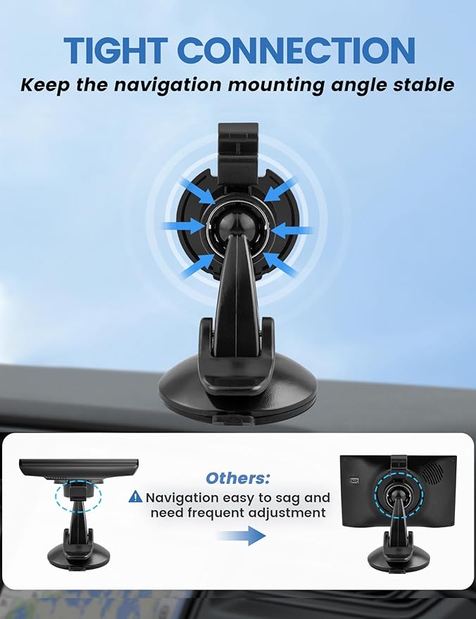 EWAY 4-Pack GPS Bracket Cradle Mount for Garmin Nuvi 42LM 44 52LM 54 55LMT 56 58 2407 2408 2447 2448 2467 2497 2507 2508 2547 2548 2557 2567 2577, Replacement Accessories for Garmin Navigator