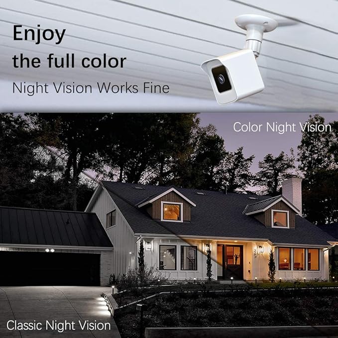 PEF Mount for All-New Cam V3 and V4, Weatherproof Protective Cover and 360 Degree Adjustable Wall Mount Solid Housing for Cam V3 and V4 Outdoor Indoor Smart Home Camera System (White, 3 Pack)