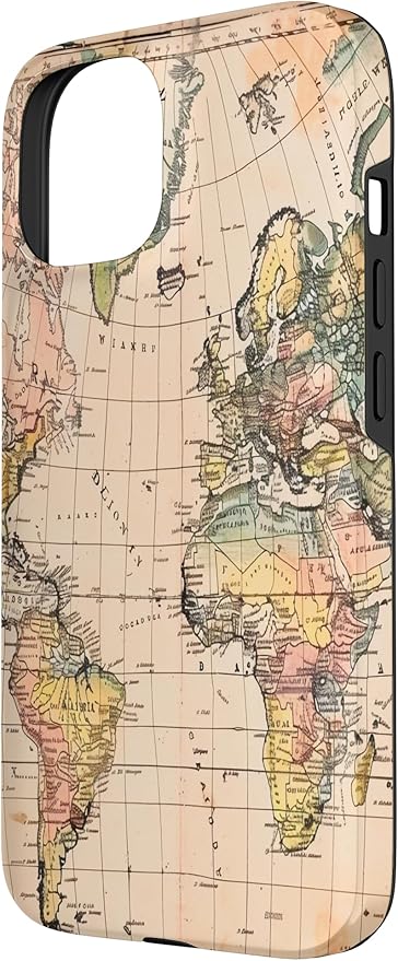 World Map ,Old Map of the World Case for iPhone 15