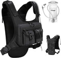 Criuage USA Original Patent Running Hydration Vest Backpack, Lightweight Chest Pack with 2.0L Water Bladder Bag Daypack for Hiking Running Cycling Race Marathon for Women Men