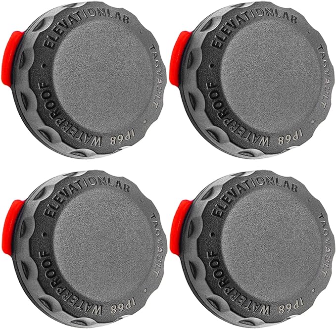 Elevation Lab AirTag Adhesive Mount (4 Pack) - TagVault™ - The First Waterproof AirTag Stick-On Holder | 3M VHB, Indestructible, Screw-On Design, Find Your Bike, Car, & More