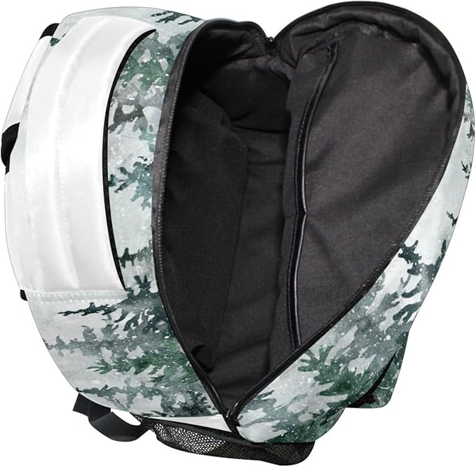 Winter Forest Kids Backpack Pinewood Tree School Backpacks Boy Girl Preschool Book Bag