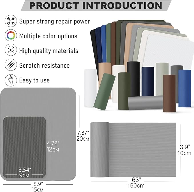 OAZ 15 Pieces 3.5 x 4.7 inch Nylon Repair Patches Nylon Fabric Patch Self-Adhesive Tent Repair Tape Waterproof Lightweight Repair Patches Repair Patch Kit for Clothing Down Jacket Bag (Black)