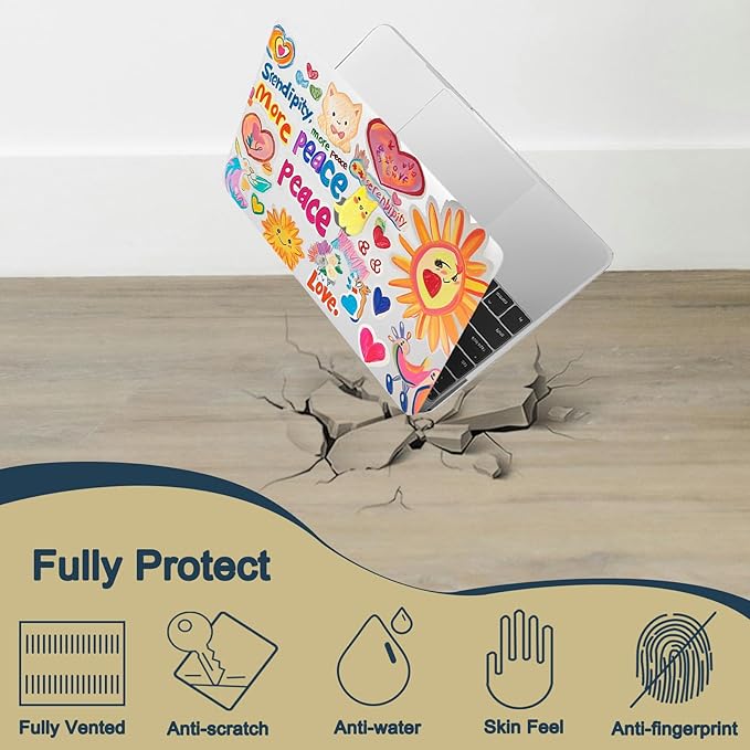 Laptop Case for New MacBook Pro 13 inch M1 M2 2016-2022 Release (Model A2338 A2289 A2251 A2159 A1989 A1708 A1706),Arts Pro 13.3" Hard Case Cover & Keyboard Cover,Cartoon