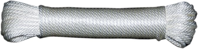 T.W Evans Cordage 44-073 7/32-Inch Solid Braid Nylon Rope 50-Feet Hank