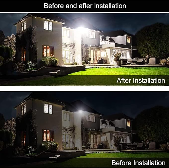 4Pack LED Flood Light Outdoor,50W LED Work Light 5500lmwith 6FT US Plug,IP66 Waterproof Exterior Security Lights,6000K Daylight White Outside Floodlights Slim Design for Playground Yard