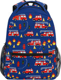 Wamika Monster Car Kids Backpack Trucks Racing Cars School Backpacks Boy Girl Preschool Book Bag
