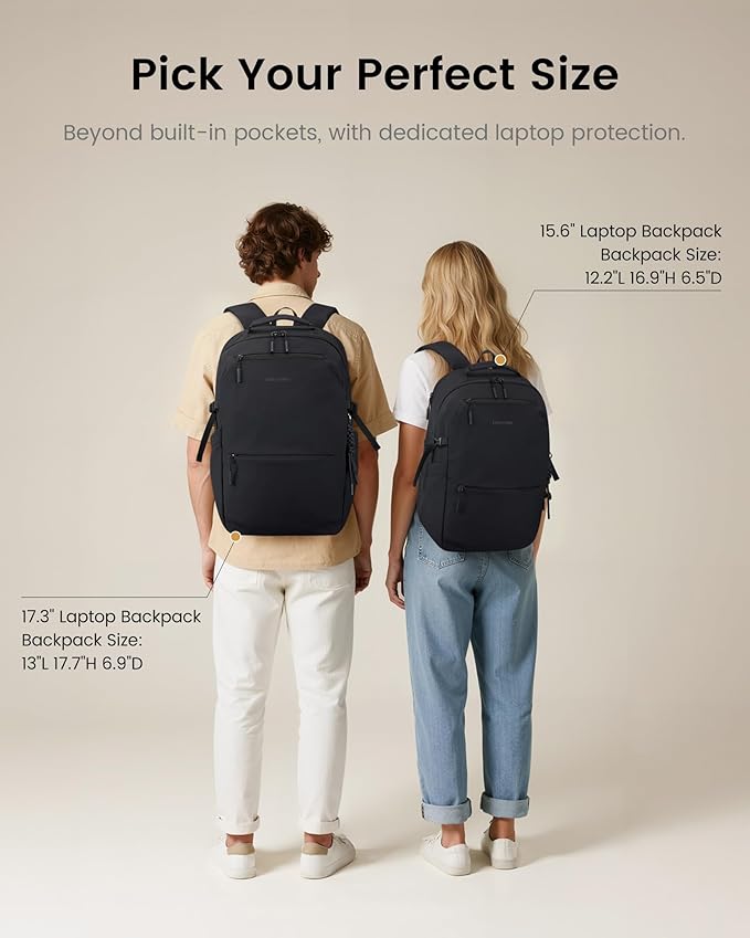 LOVEVOOK Laptop Backpack for Women with Giant Tumbler Holder - 15.6Inch Work Computer Travel Backpack with Laptop Compartment, Water Resistant, Cute Commuter College Teacher Nurse Purse Bag, Khaki