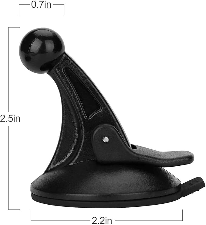 GPS Windshield Mount Holder for Garmin Nuvi Drive Drivesmart Series with 17mm Swivel Ball Mounting Pattern, Suction Cup Mount