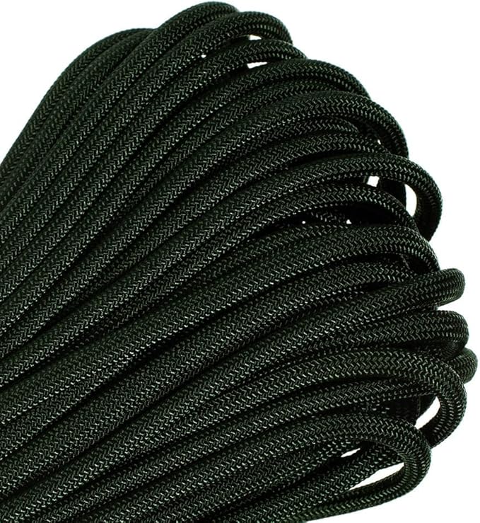 Paracord Planet Solid Color 550lb Paracord – 7 Strand Type III Nylon Cord for Indoor and Outdoor Tasks – Emerald Green (10 ft)