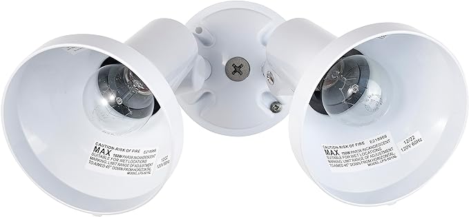 Nuvo Lighting SF77/488 2-Light PAR38 Twin Flood Light, White