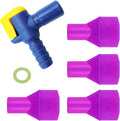 Bite Valve Replacement Mouthpiece Fit for Hydration Pack Bladder Water Backpack and Most Brands(4-Pack), with Shutoff Valve and Tube O-Ring