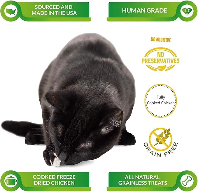 Life Essentials by Cat-Man-Doo | Chicken - 4 Pack of 5oz. Bags | Freeze Dried Chicken Cat & Dog Treats | Healthy, Single Ingredient, Training Treats, High Protein
