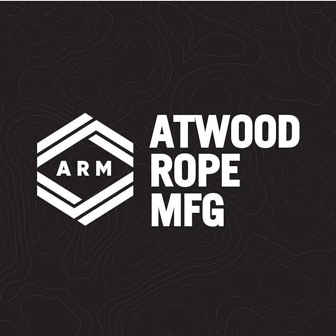 Atwood Rope MFG 550 Paracord 100 Feet 7-Strand Core Nylon Parachute Cord Outside Survival Gear Made in USA | Lanyards, Bracelets, Handle Wraps, Keychain (Green)