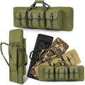 DULCE DOM 32/36/42/48/52 inch Double Rifle Case Soft Gun Bag for Rifles Pistols Storage & Transportation, All Around Shooting Range Tactical Backpack for Hunters Shooters, Gift for Boyfriend, Husband
