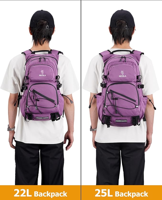 NOOLA Hydration Backpack with 3L Water Bladder, 22L / 25L Water Backpack for Hiking Cycling Biking, Lightweight Hiking Pack