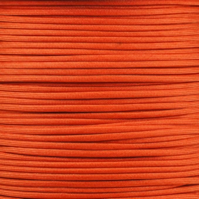 Paracord Planet Solid Color 550lb Paracord – 7 Strand Type III Nylon Cord for Indoor and Outdoor Tasks – International Orange (100 ft)