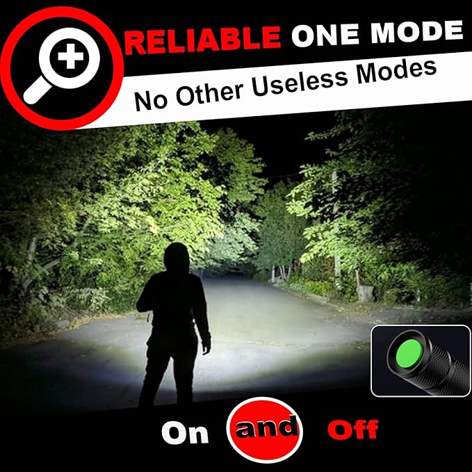 1 Mode Flashlights 4 Pack, Bright Zoomable LED Tactical Flashlight High Lumens, Water Resistant Portable Pocket Flash Light for Emergency, Camping Essentials, Gift - SL2000