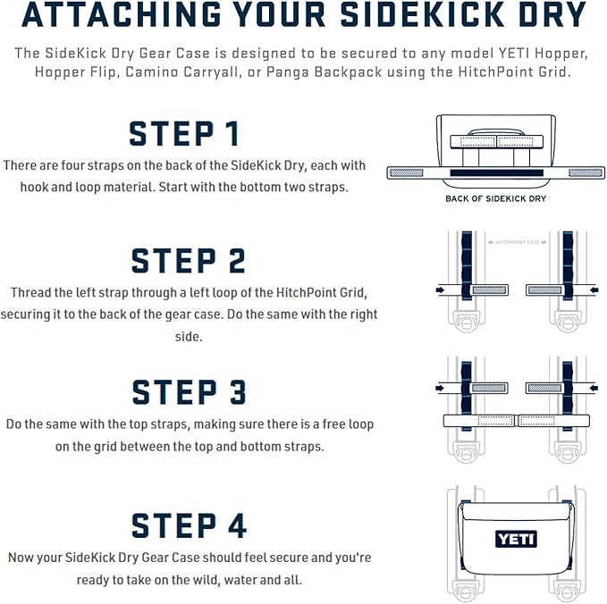YETI Sidekick Dry Waterproof Gear Case and Bag Accessory