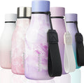 BJPKPK Insulated Water Bottles, 12oz Stainless Steel Metal Water Bottle with Strap, BPA Free Leak Proof Jugs, Mugs, Flasks, Reusable Thermal Flasks for Sports & Travel, Dawn