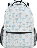 Wamika Coastal Anchor Kids Backpack Nautical Theme Starfish Shell School Backpacks Boys Girls Preschool Book Bag