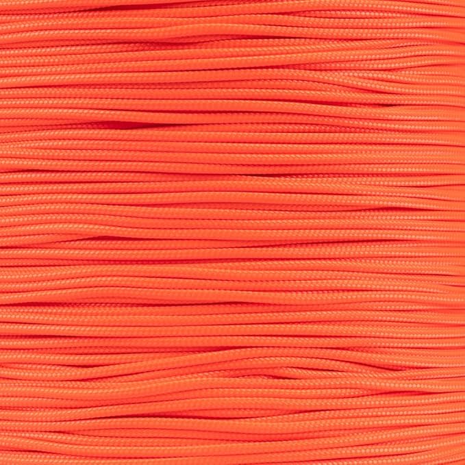 Paracord Planet 325 Paracord – 3 mm Type II Nylon Parachute Cord with 3 Inner Strands (Neon Orange, 50 ft)