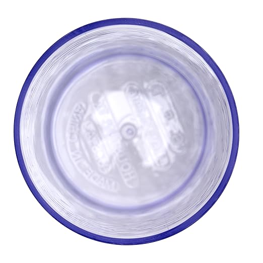 G.E.T. 3316-CL-EC Heavy-Duty Shatterproof Plastic Pebbled Tumbler, 16 Ounce, Clear (Set of 4)