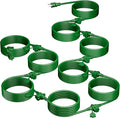 K KASONIC - Outdoor Extension Cord 75 FT, Evenly Spaced 9 Outlets Plugs, 16/3 SJTW Weatherproof Multiple Outlets Wire for Landscaping Light, Holiday Decoration and Christmas, ETL Listed, Green