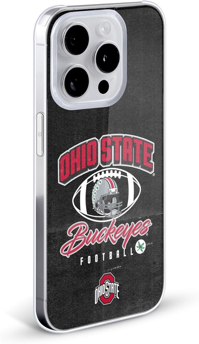 Head Case Designs Officially Licensed Ohio State University Vintage Football Graphics Hard Back Case Compatible with Apple iPhone 15
