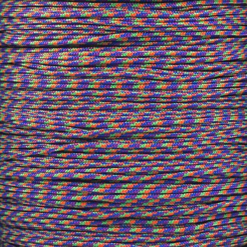 Paracord Planet 95lb Paracord – 1 Strand Type I Parachute Cord for Outdoors and DIY – Mardi Gras (10 ft)