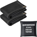 VEVOR Fire Blankets, 2 Pack Welding Blankets, 8' x 10' Fire Suppression Blanket, 1022°F Flame Retardant Blanket, Black Fire Emergency Blankets, Fiberglass Fire Retardant Blanket with 12 Brass Grommets