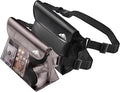 HEETA 2/3/4 Pack Waterproof Pouch with Waist Strap, Screen Touchable Dry Bag with Adjustable Belt for Phone Valuables for Kayaking, Swimming, Snorkeling, Boating, Fishing, Surfing & Beach