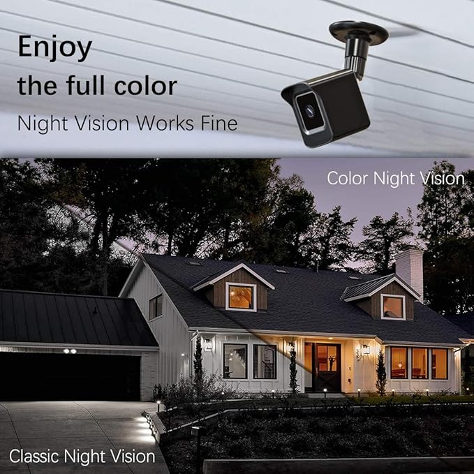 PEF Mount for All New Wyze Cam V4 and V3, Weatherproof Protective Cover and 360 Degree Adjustable Wall Mount Solid Housing for Wyze V4 and V3 Outdoor Indoor Smart Home Camera System (Black, 1 Pack)