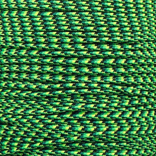 Paracord Planet 275lb Paracord – 3/32 Inch (2.38 mm) Nylon Crafting Cord with 5 Strand Inner Core – Gecko (50 ft)
