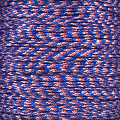 Paracord Planet 95lb Paracord – 1 Strand Type I Parachute Cord for Outdoors and DIY – USA Camo (25 ft)