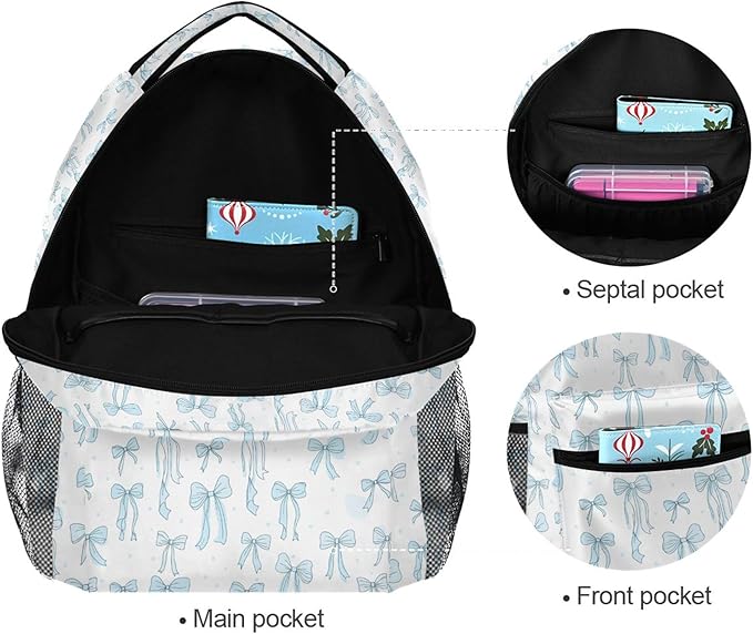 Wamika Coastal Anchor Kids Backpack Nautical Theme Starfish Shell School Backpacks Boys Girls Preschool Book Bag