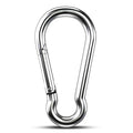 Large Carabiner Clip Hooks, 1pc 4.7 inch Carabiners Heavy Duty, 304 Stainless Steel Spring Snap Hook Fits Camping Hanging Hiking Weight Lifting, Metal Clips for Rope or Chain