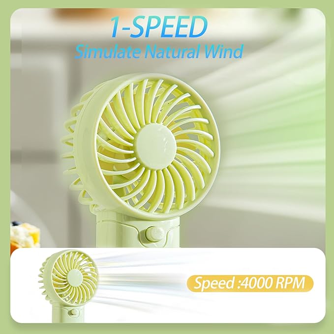 12 Pack Mini Portable Fan - 5'' AAA Battery Operated, Lightweight Handheld with 1 Speed & Lanyard - Quiet Personal Fan for Kids, Girls, Women & Men - Ideal for Office,Travel,Commute,Makeup