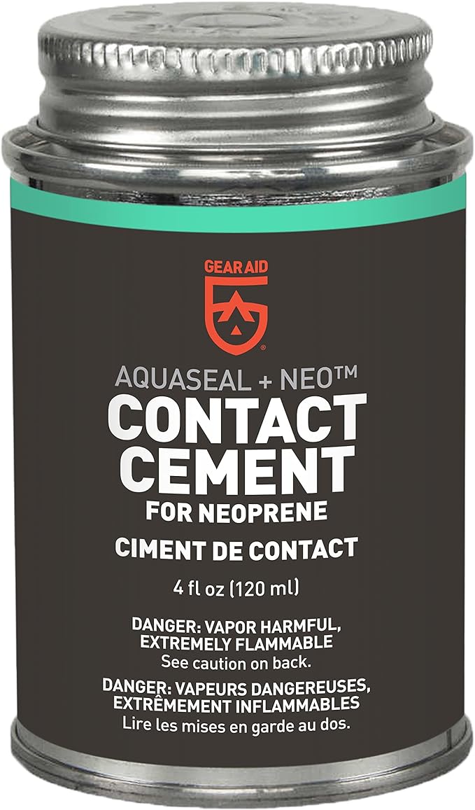 GEAR AID Aquaseal NEO Neoprene Contact Cement for Wetsuit, Wader, and Watersports Gear Repair – Fast-Drying, Waterproof, Flexible Adhesive