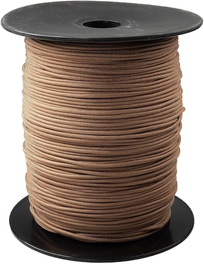 Paracord Planet Solid Color 550lb Paracord – 7 Strand Type III Nylon Cord for Indoor and Outdoor Tasks – Sepia (100 ft)