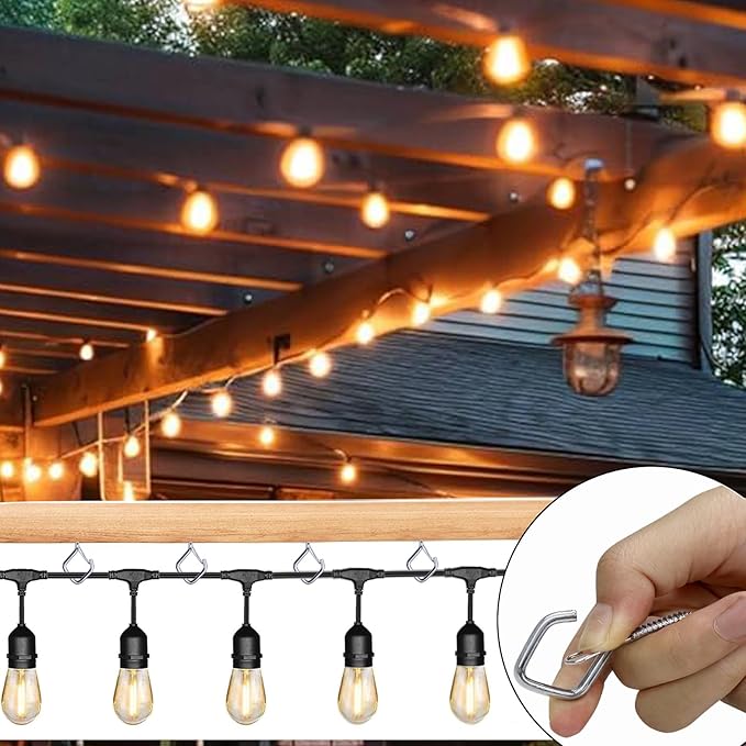 30 Pcs Silver Eye Hooks Screw Heavy Duty,Ceiling Hooks for Hanging Plants,String Lights,Cup,Wind Chime,Bird Feeders. Plant Hanger Indoor&Outdoor
