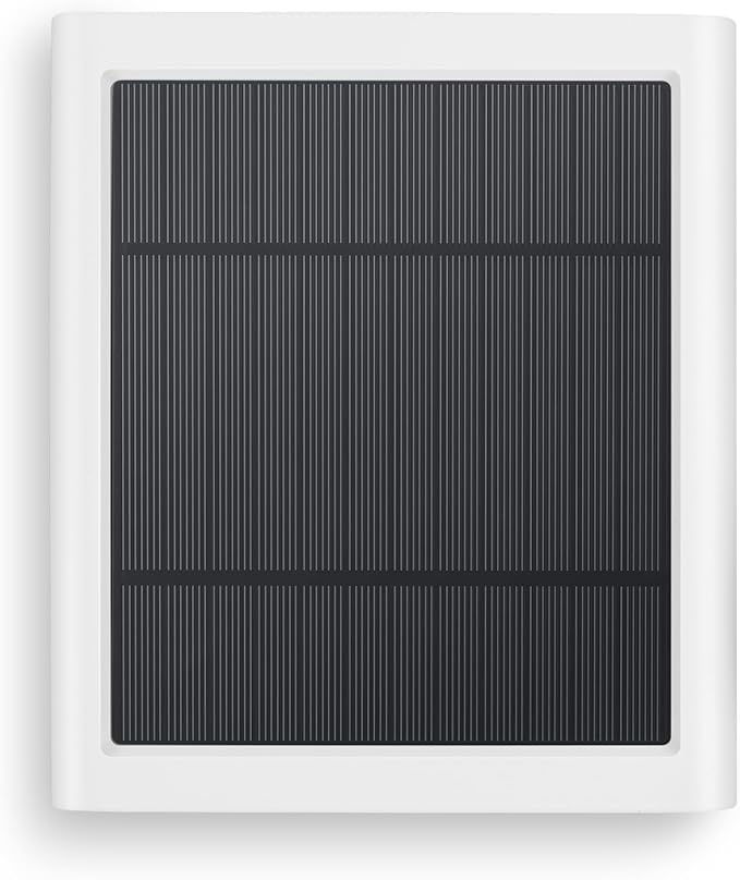 Solar Panel for Ring Camera, 4W Solar Charger Compatible with Rings Spotlight &Stick Up Outdoor Cam Battery, 10ft Long Cable with USB-C to Ring Barrel Plug Adapter