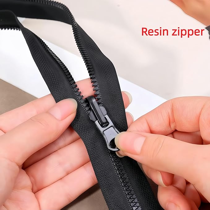 Universal Zipper Repair Kit - 3-Size Double-Sided Zipper Slider Zip Fixer Replacement for Quick Fix on Jackets, Luggage & Backpacks No-Sew Installation DIY Home & Outdoor Use