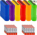 Whaply Small Mini Flashlights Pack of 30,Assorted Colors,New Type Cob Light,With Battery