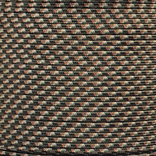 Paracord Planet 275lb Paracord – 3/32 Inch (2.38 mm) Nylon Crafting Cord with 5 Strand Inner Core – Hidden Camo (50 ft)