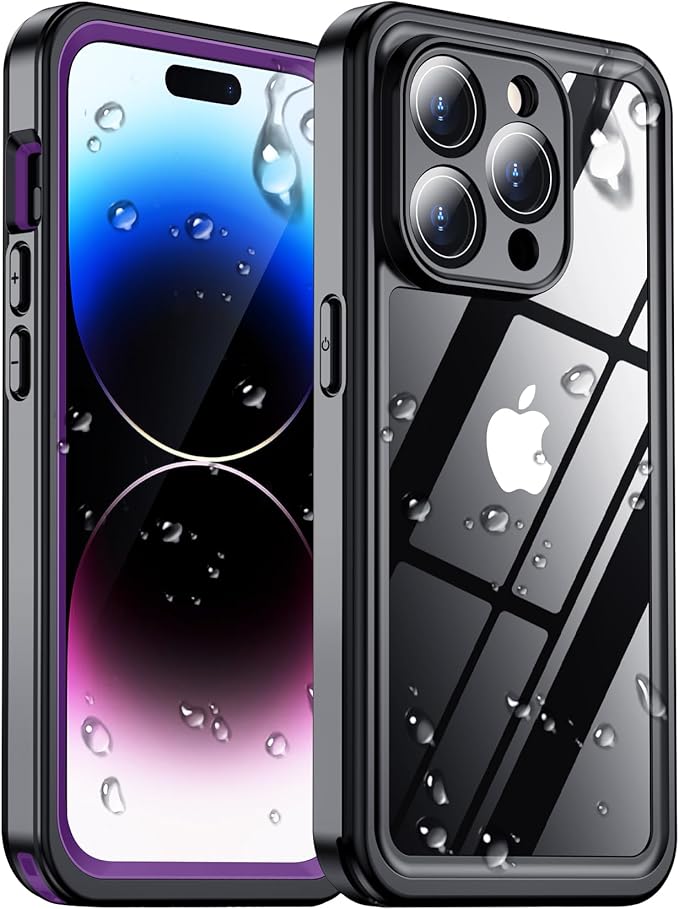 Red2Fire 2025 New for iPhone 14 Pro Max Case Waterproof, [Full Body Shockproof] [IP68 Underwater][Dustproof][Dropproof] Phone Case for iPhone 14 Pro Max 6.7"