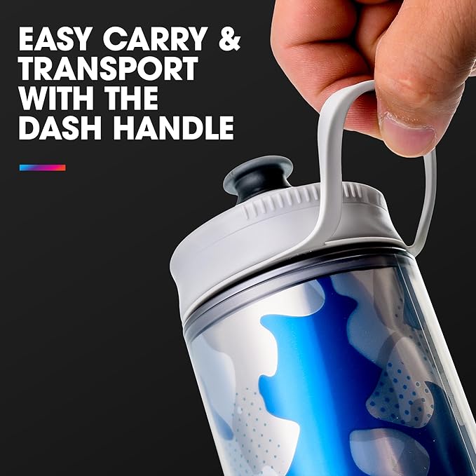 HydraPak | Polar Bottle - Polar Sport Insulated Water Bottle 2-Pack - BPA-Free, Sport & Bike Squeeze Bottle with Handle (Splash Multi, 600ml / 20oz)