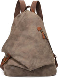 KL928 PU Leather Vintage Backpack – Large Casual Daypack Outdoor Travel Rucksack Hiking Backpacks for Men Women