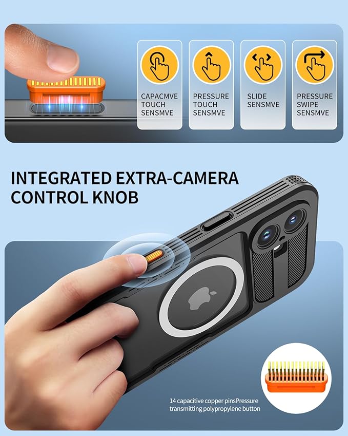 Lanhiem Magnetic for iPhone 16 Plus Waterproof Case, Built-in Privacy Screen Protector, Compatible with MagSafe, Anti-Spy Full Body Phone Case for iPhone 16 Plus 6.7", Black